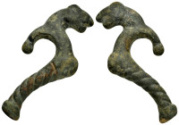 ANCIENT ROMAN BRONZE LION HEAD.(1rd–3th centuries).Ae.

Condition : Good very fine.

Weight : 230.28 gr
Diameter : 112 mm