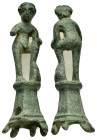 ANCIENT ROMAN BRONZE FIGURINE.(1st - 2nd Century).Ae.

Condition : Good very fine.

Weight : 37.05 gr
Diameter : 71 mm