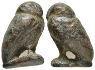 ANCIENT ROMAN BRONZE OWL FIGURINE.(1st - 2nd Century).Ae.

Condition : Good very fine.

Weight : 42.83 gr
Diameter : 32 mm