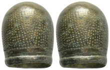 ANCIENT BYZANTINE THIMBLE.(9th-110th century).Ae.

Condition : Good very fine.

Weight : 29.50 gr
Diameter : 24 mm