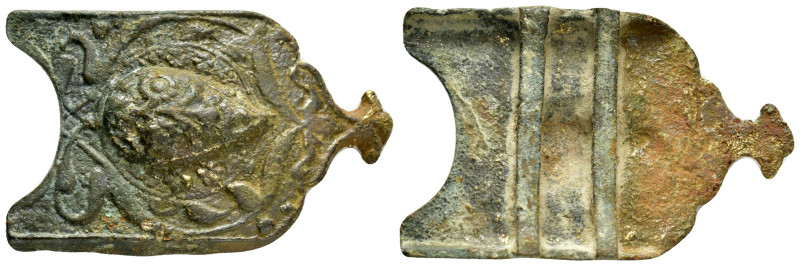 BYZANTINE BRONZE BUCKLE.(5th-9th Century).Ae.

Condition : Good very fine.

Weig...