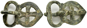 BYZANTINE BRONZE BUCKLE.(5th-9th Century).Ae.

Condition : Good very fine.

Weight : 26.14 gr
Diameter : 50 mm