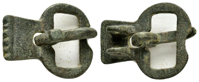 BYZANTINE BRONZE BUCKLE.(5th-9th Century).Ae.

Condition : Good very fine.

Weig...