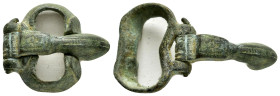 BYZANTINE BRONZE BUCKLE.(5th-9th Century).Ae.

Condition : Good very fine.

Weight : 10.03 gr
Diameter : 26 mm