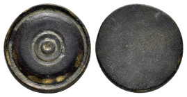 ANCIENT BYZANTINE BRONZE COMMERCİAL WEIGHT.(Circa 6th-9th Century).Ae.

Condition : Good very fine.

Weight : 4.31 gr
Diameter : 16 mm