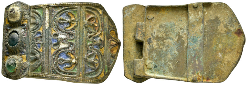 BYZANTINE BRONZE BUCKLE with PLATE INLAID.(5th-9th Century).Ae.

Condition : Goo...