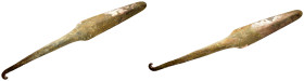 ANCIENT ROMAN BRONZE SPEAR HEAD.(Circa 2th Century).Ae.

Condition : Good very fine.

Weight : 87.88 gr
Diameter : 184 mm