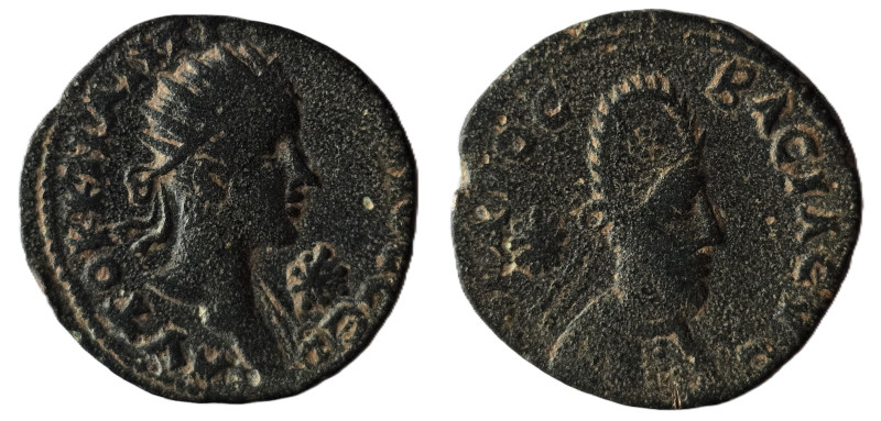 Roman Provıncıal Coıns…….
Gordian III and Abgar X Æ22 of Edessa, Mesopotamia. A...