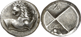 (386-338 a.C.). Tracia. Cherronesos. Hemidracma. (S. 1605 var) (CNG. III, 1437). 2,39 g. MBC+.