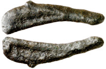 (525-410 a.C.). Olbia. Moneda en bronce en forma de delfín. (S. 1684 sim) (CNG. III, 1879 sim). 1,89 g. MBC.