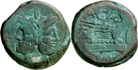 (169-157 a.C.). Gens Caecilia. As. (Spink 695) (Craw. 174/1). 32 g. MBC-.