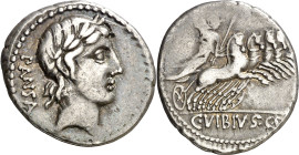 (hacia 90 a.C.). Gens Vibia. Denario. (Bab. 1) (Craw. 342/5b). 3,57 g. MBC.