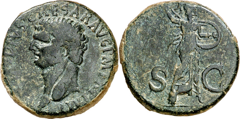 (41-42 d.C.). Claudio. As. (Spink 1861) (Co. 84) (RIC. 100). 11,45 g. MBC.