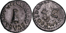 (41 d.C.). Claudio. Cuadrante. (Spink 1863) (Co. 70) (RIC. 84). 3,47 g. EBC-/MBC+.