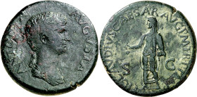 (41-42 d.C.). Antonia. Dupondio. (Spink 1902) (Co. 6) (RIC. 92). 13,57 g. MBC-/MBC.