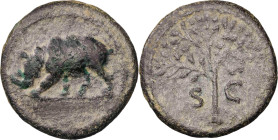 (s. I-II d.C.). Anónima. Cuadrante. (Spink 2931) (Co. VIII, pág. 268, nº 2) (RIC. II, pág. 219, nº 36). 2,72 g. MBC.