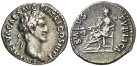 (97 d.C.). Nerva. Denario. (Spink 3035 var) (S. 134 var) (RIC. 20 var). Ex Áureo & Calicó 16/12/2015, nº 2089. Escasa. 3,44 g. MBC.