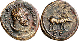 (101 d.C.). Trajano. Cuadrante. (Spink 3248) (Co. 341) (RIC. 702). 2,85 g. MBC+.