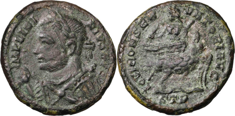 (318-319 d.C.). Licinio padre. Treveri. AE 18. (Spink 15346 var) (Co. 100) (RIC....