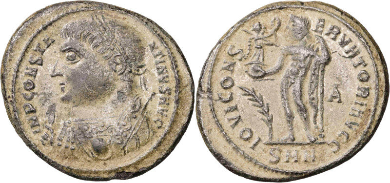 (317-318 d.C.). Constantino I. Nicomedia. Follis. (Spink 15966) (Co. 301) (RIC. ...