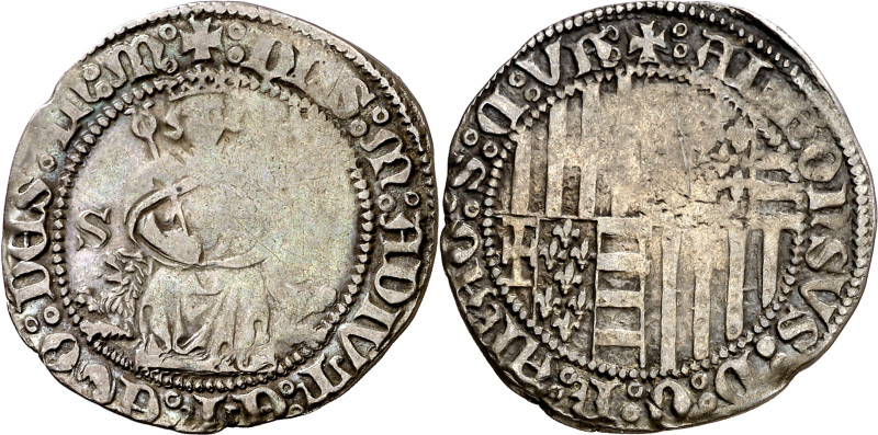 Alfons IV (1416-1458). Nàpols. Carlí. (Cru.V.S. 889) (Cru.C.G. 2933) (MIR. 54/6)...