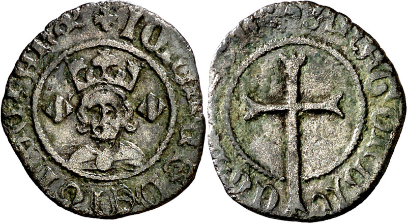 Joan II (1458-1479). Mallorca. Dobler. (Cru.V.S. 956) (Cru.C.G. 2996). 1,57 g. M...