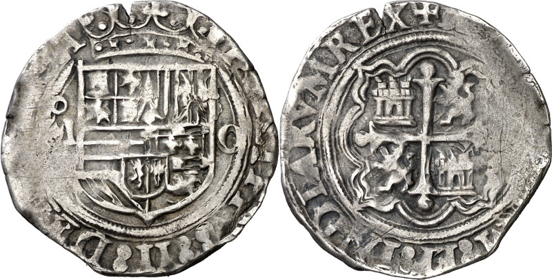 s/d (1572-1589). Felipe II. México. O. 1 real. (AC. 224). Visible el ordinal del...