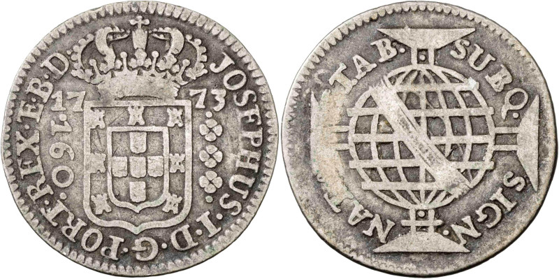 Brasil. 1773. José I. Lisboa. 160 reis. (KM. 191.2) (Gomes 36.03). AG. 4,05 g. M...