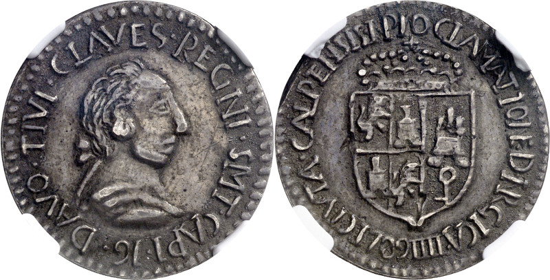 1789. Carlos IV. San Roque. Proclamación. (Ha. 93) (V.Q. 13145 var. metal). En c...