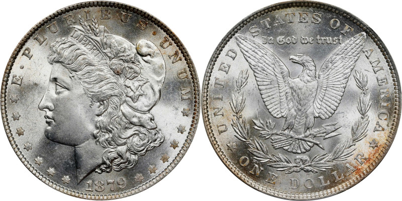 1879 Morgan Silver Dollar. MS-66 (PCGS).
PCGS# 7084. NGC ID: 253S.