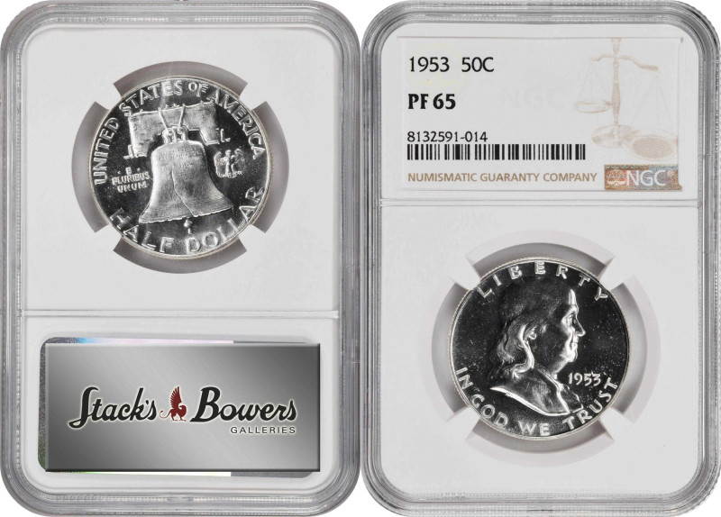 1953 Proof Set. (NGC).
All examples are individually graded and encapsulated by...