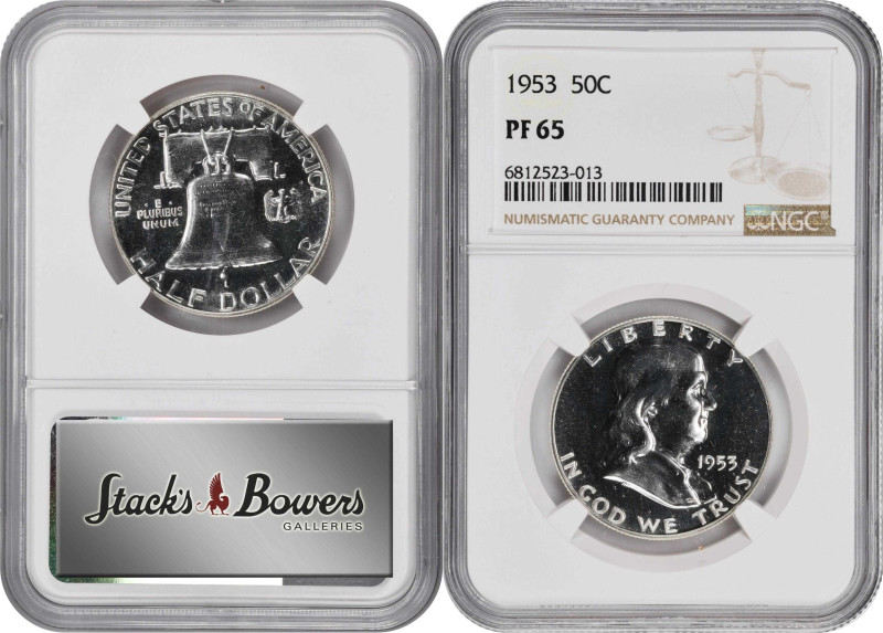 1953 Proof Set. (NGC).
All examples are individually graded and encapsulated by...