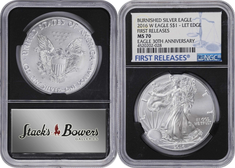 Lot of (3) Certified 2010s Silver Eagles.
Included are: 2014-W First Releases, ...