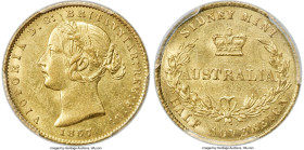 Victoria gold 1/2 Sovereign 1857-SYDNEY MS62 PCGS, Sydney mint, KM3, Marsh-382. A well-struck selection that instantly appeals with the nearly fully d...