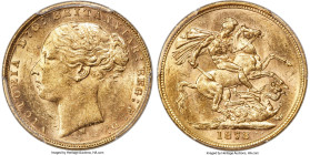 Victoria gold "St. George" Sovereign 1878-M MS61 PCGS, Melbourne mint, KM7, S-3857. Privately purchased from Jaggard's in Sydney, Australia; accompani...