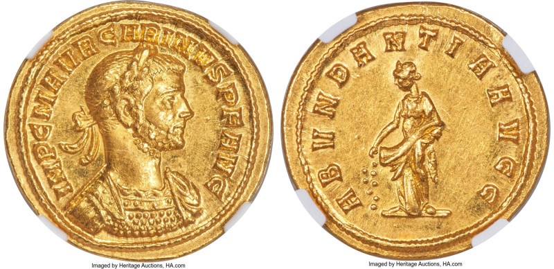 Carinus, as Augustus (AD 283-285). AV aureus (19mm, 4.82 gm, 11h). NGC MS 5/5 - ...