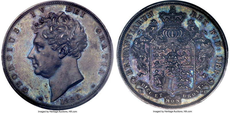 George IV Proof Crown 1826 PR61 PCGS, KM699 (Rare), S-3806, ESC-2336 (R), L&S-28...