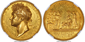 George IV gold Proof "Coronation" Medal 1821 PR62 NGC, Eimer-1146a, BHM-1070. 31.19gm. By Benedetto Pistrucci. GEORGIUS III D G BRITANNIARUM REX F D L...