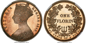 Victoria silver Proof Pattern Florin 1848 PR65 Cameo NGC, ESC-2936 (prev. ESC-904; R2). An exhilarating and minimally available type, whose combinatio...