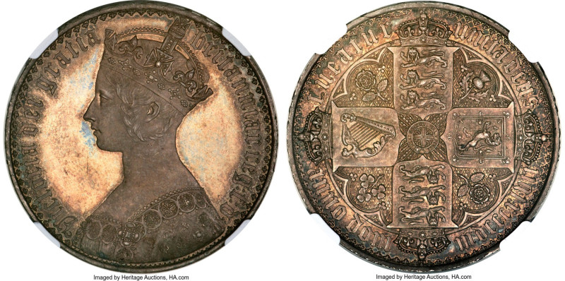 Victoria Proof "Gothic" Crown 1847 PR64 NGC, KM744, S-3883, ESC-2571. UN DECIMO ...