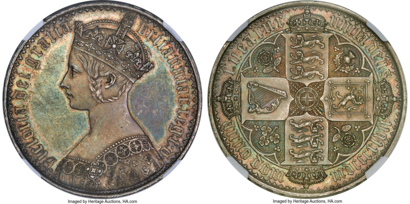 Victoria Proof "Gothic" Crown 1847 PR62 NGC, KM744, S-3883, ESC-2571. UN DECIMO ...