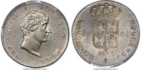 Kingdom of Holland. Louis Napoleon 50 Stuivers 1807-(Bee) MS64+ PCGS, Utrecht mint, KM28, Dav-228, Schulman-148 (RR). Mintage: 300. By F. George. Slan...