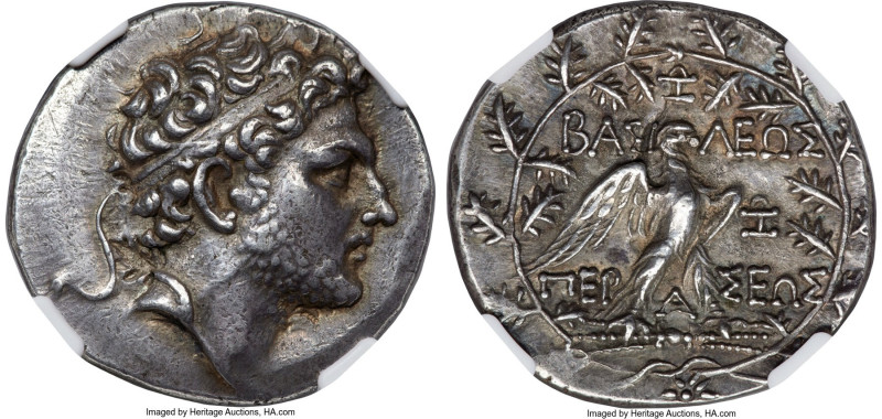 MACEDONIAN KINGDOM. Perseus (179-168 BC). AR tetradrachm (30mm, 16.95 gm, 12h). ...