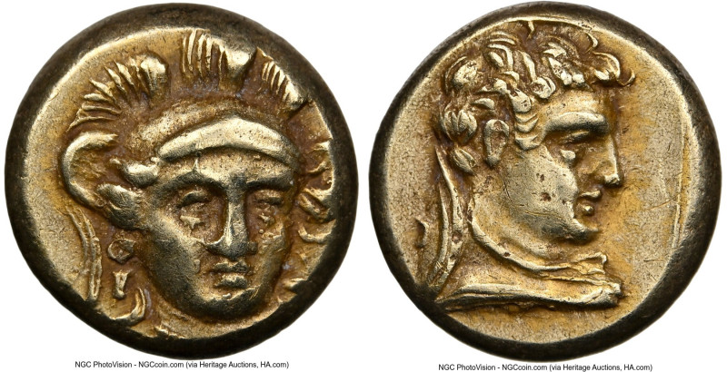 LESBOS. Mytilene. Ca. 377-326 BC. EL sixth-stater or hecte (10mm, 2.53 gm, 7h). ...