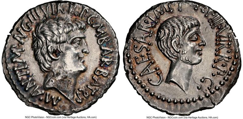 Marc Antony and Octavian, as Imperatores and Triumviri (43-30 BC), with Marcus B...