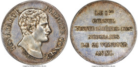 Napoleon silver Specimen Essai 5 Francs L'An XI (1803) SP63 PCGS, Maz-629a. A scarce commemorative Essai struck in celebration of Napoleon's visit to ...