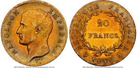 Napoleon gold 20 Francs 1806-A MS63 NGC, Paris mint, KM674.1, Gad-1023. Among the most attractive issues in gold this cataloger has witnessed, with fl...