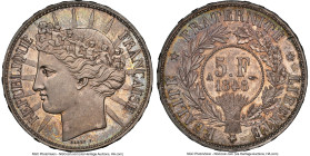 Republic silver Pattern Essai 5 Francs 1848-A MS65 NGC, Paris mint, Maz-1266 (R3). An ever-popular motif and among the most visually successful from t...