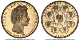 Bavaria. Ludwig I "Royal Family" Taler 1828 MS64 PCGS, Munich mint, KM734, Dav-563. A glorious one-year Bavarian design type, heavily collectable due ...