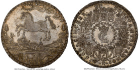 Brunswick-Luneburg-Celle. Christian Ludwig 2 Taler 1662-LW AU58 NGC, Clausthal mint, KM252.3, Dav-LS178. 57.57gm. Laudable medallic double Taler, exhi...